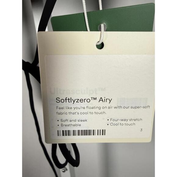 NWT Halara Softlyzero Airy Open Back Cropped Long Sleeve Top Black Size XL - Picture 4 of 6